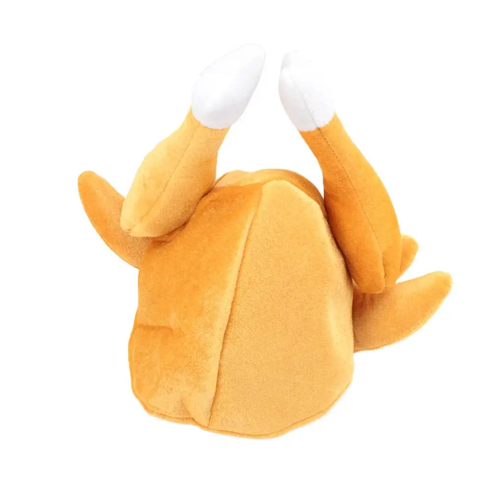 Soft Roasted Funny Turkey Hat Festival Costume Caps Thanksgiving Day
