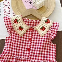 51166-937b59.jpg Girls Plaid Dress (Vintage Collar Design)