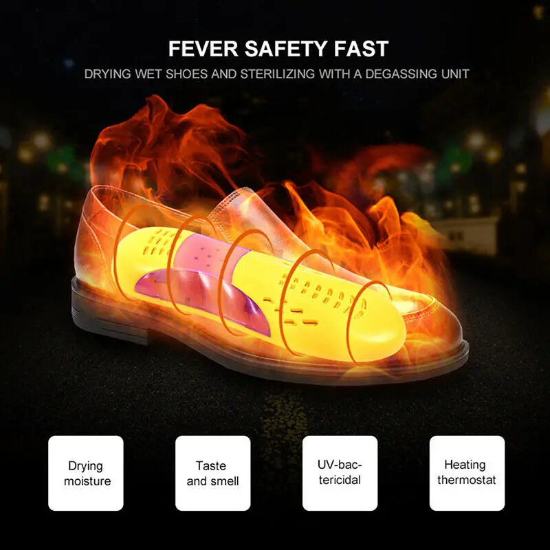 Portable Shoe Dryer Ultraviolet Ray Disinfection and Deodorisation Household Shoe Dryers For Autumn And Winter Heater 18W EU/US shoe dryer