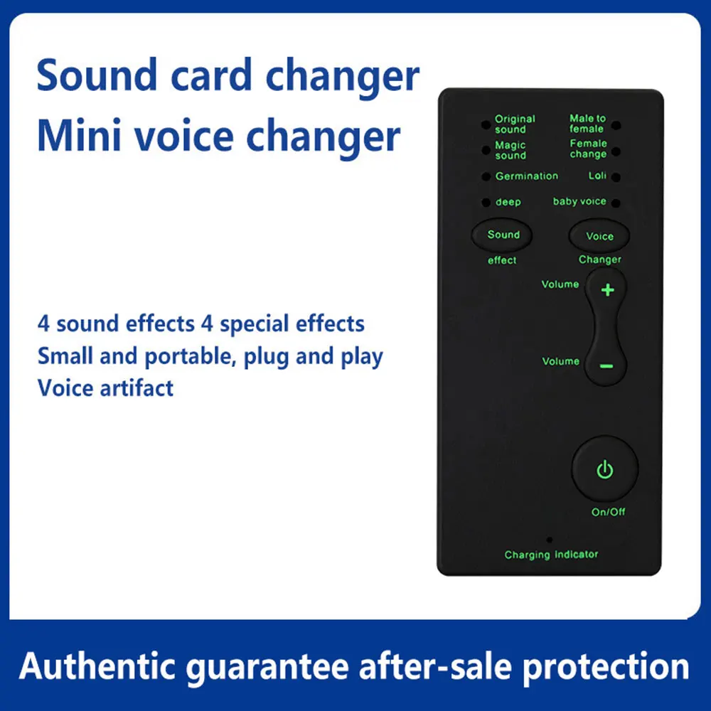 Voice Changer Microphone Disguiser Phone Microphone Voice Changer for PS4 Xbox Console PC Phone Tablet Sound Card 7 Sound
