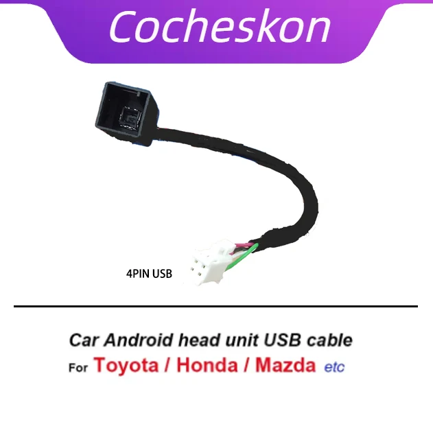 

Автомобильный радиоприемник аудио разъем Android головное устройство стерео 4 Pin USB кабель жгут проводов адаптер для Toyota Honda Mazda