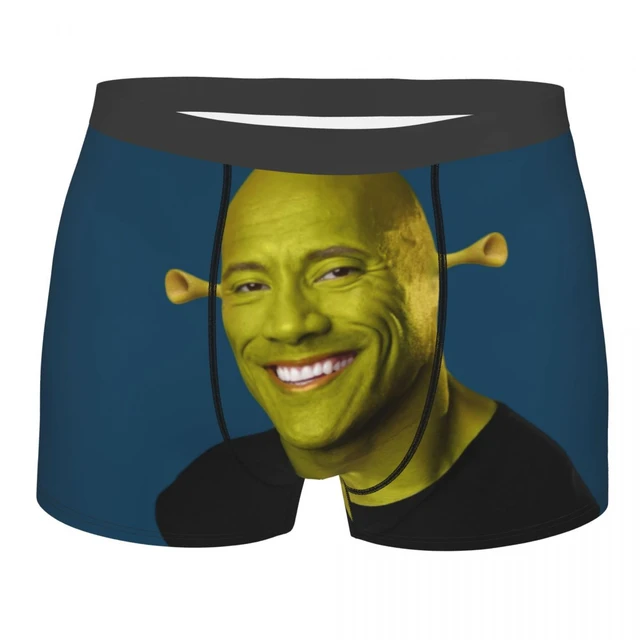 Dwayne The Shrok Johnson Underwear Men Sexy Print Custom The Rock Muscle  Man Boxer Shorts Panties Briefs Soft Underpants
