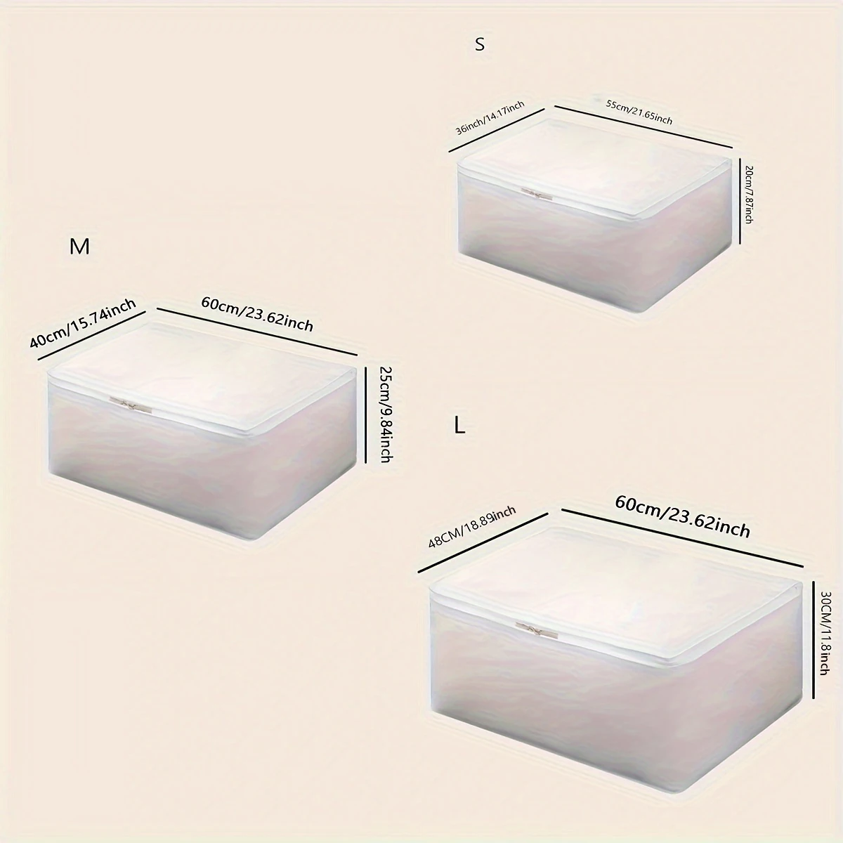 1pc-Large storage bag with lid, bedding storage container, comfort items, clothes, wardrobe, sturdy zipper 6