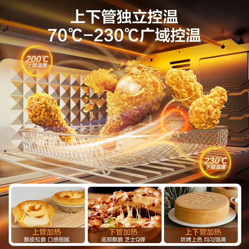 Household electric oven,baking, small,air frying and baking in one,large capacity 35L multi-function,pizza bread oven 220V1500W