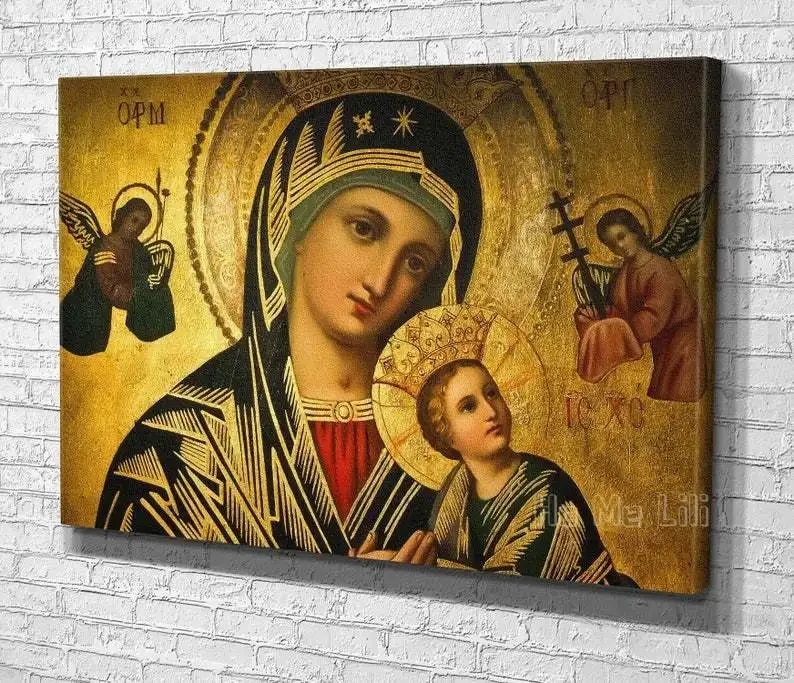 

Мария, мать Иисуса, печать на холсте, современный настенный Декор