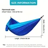 Outdoor Lightweight Double Nylon Camping Hammock with Hanging Straps Perfect for Backpacking Travel Beach Yard and Garden 6