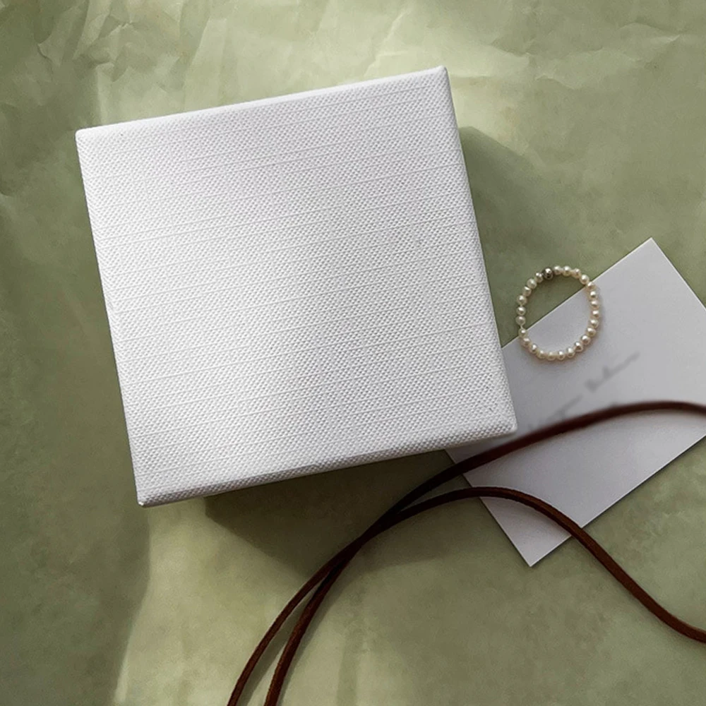 Benutzer definierte Logo 8x8x4cm Schmuck Papier Box Luxus-Boxen für Ring Ohrringe Perlenkette Ohr stecker Armband Anhänger Lagerung Hochzeits bevorzugungen – Detail 7