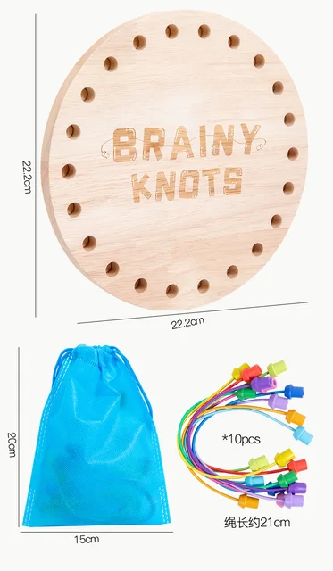 Children Rope Knots Sensory Social Board Game Logical Thinking Challenge Twisted Connected Line Brain Strategy Table Game 6