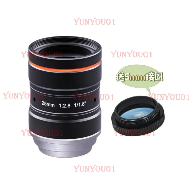 1000만 화소 1/1.8인치 산업용 카메라 프라임 렌즈 조리개 F2.8C 포트 고화질 왜곡 없는