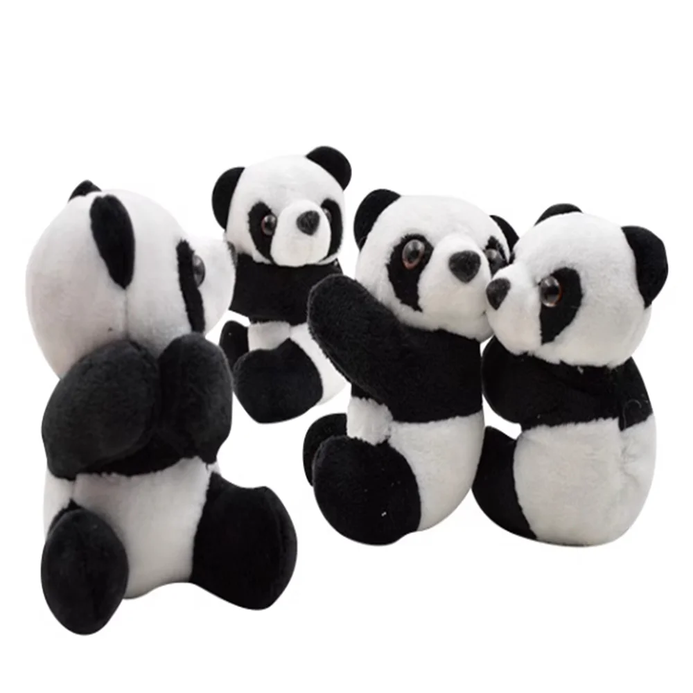 1X 10CM Panda Decoration Toy , Clip Holder Panda Plush Doll