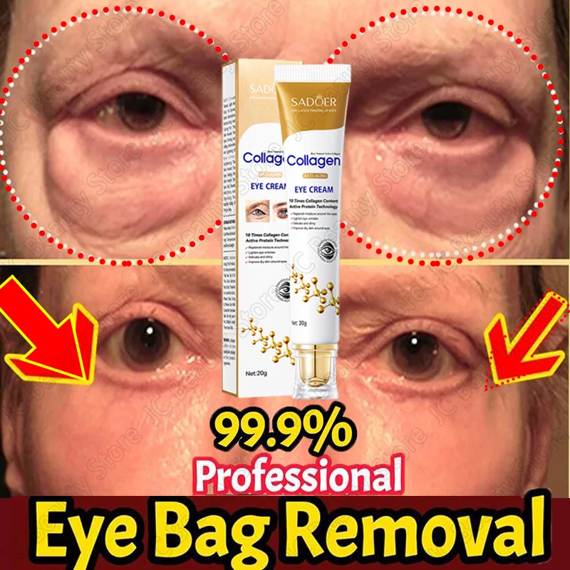 

Instant Eye Bag Removal Cream Collagen Removal Wrinkles Firming Skin Fade Fine Lines Brighten Dark Circle Anti Puffiness Korean