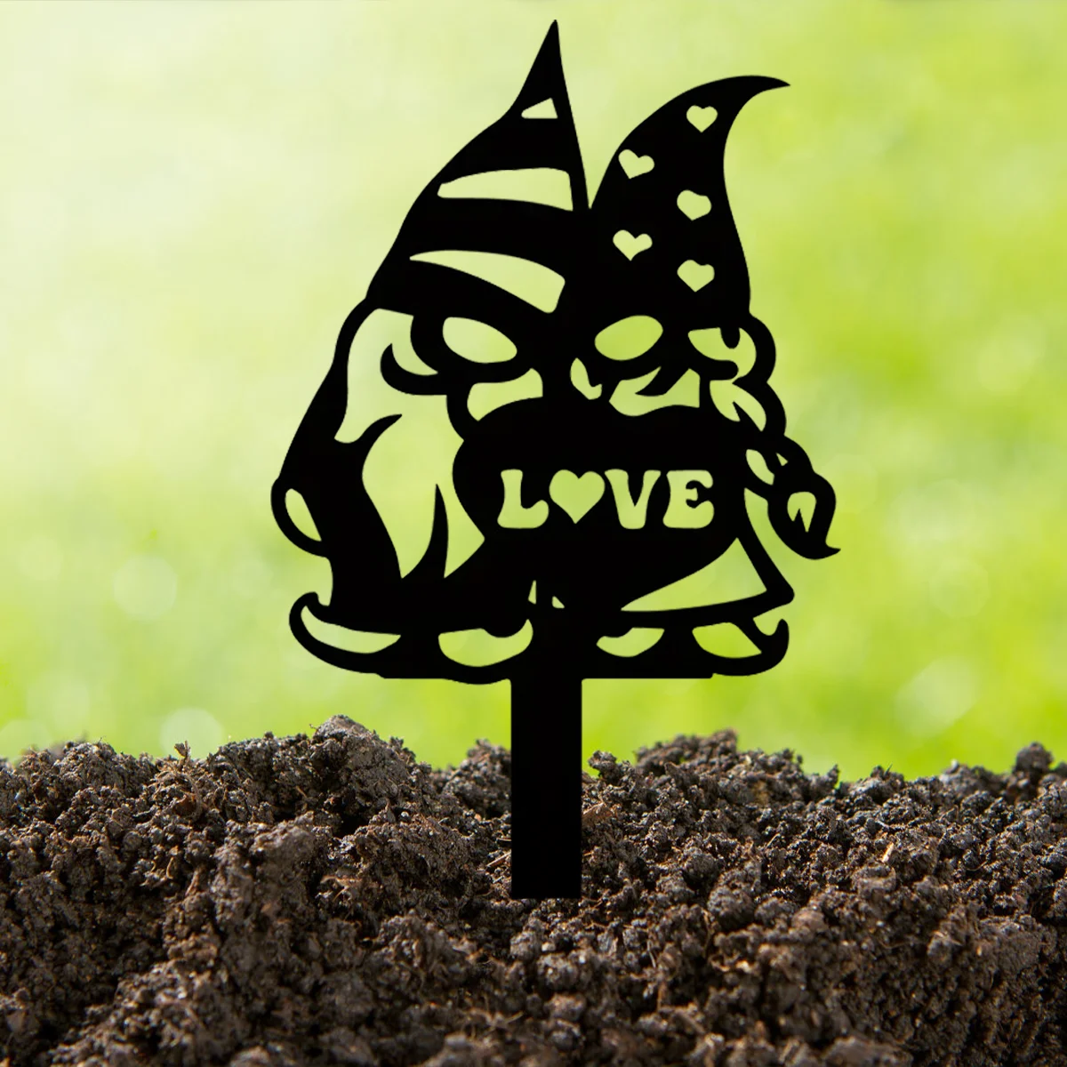 

CIFBUY Deco Metal Yard Lover Sign, Metal Lawn Gnome, Outdoor Yard Gnome Sign, Garden Decor, Yard Sign with Stakes, Lawn Mounted