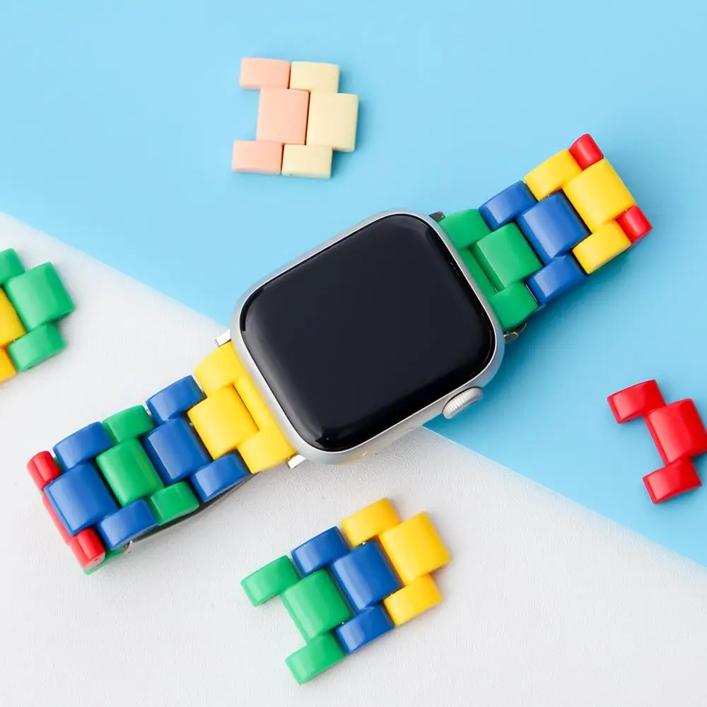 Stylish 22mm Transparent Resin Smartwatch Strap Bracelet