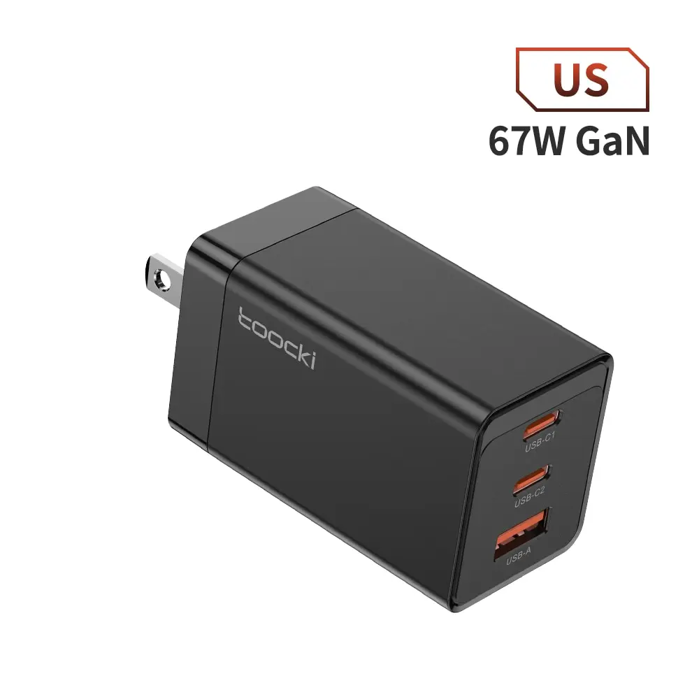  - Toocki 67W GaN USB C Charger Quick Charge 65W 4.0 3.0 QC4.0 PD 3.0 PD USB C Type C Fast USB Charger For iPhone 14 13 Pro MacBook