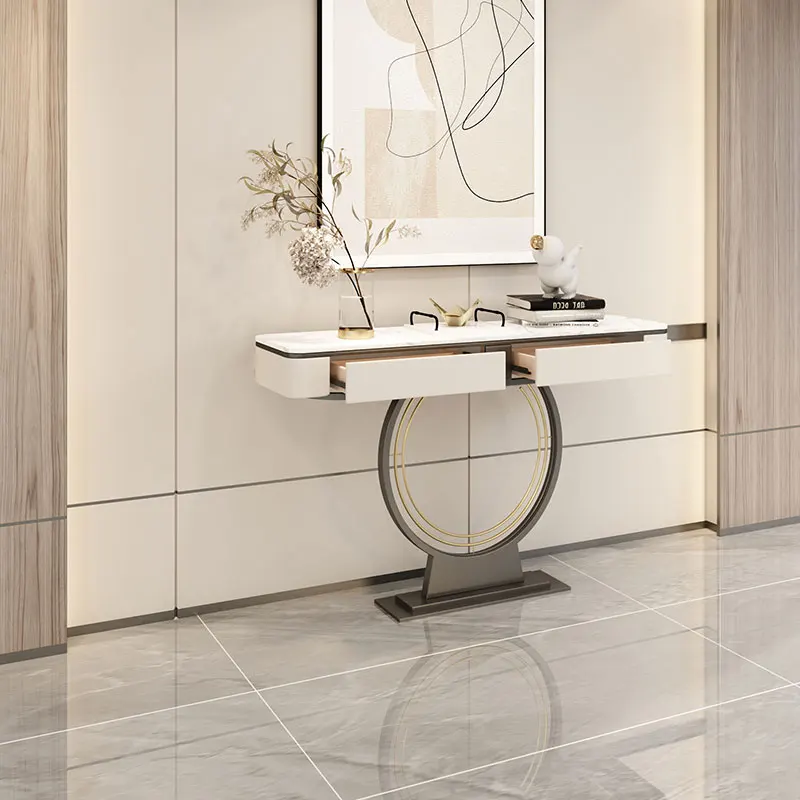 Consolle di lusso italiano Consolle da ingresso per soggiorno estetico moderno con contenitore Mobili Stoliki Do Salonu alla moda - immagine 5