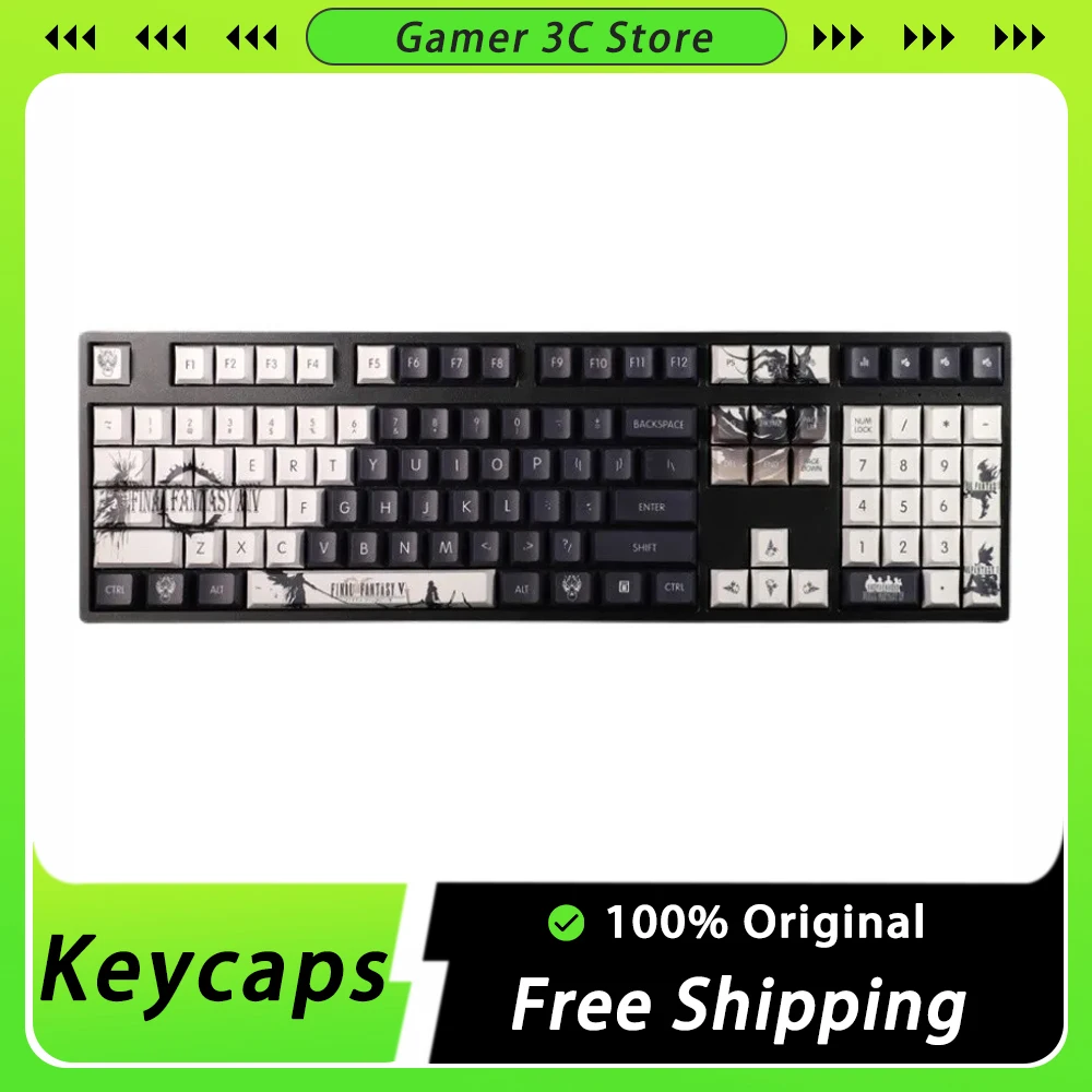 

Final Fantasy Custom Keycaps Sublimation 108 Key PBT Keycap Gaming Mechanical Keyboard Keycaps Set Pc Gamer Accessories Gifts