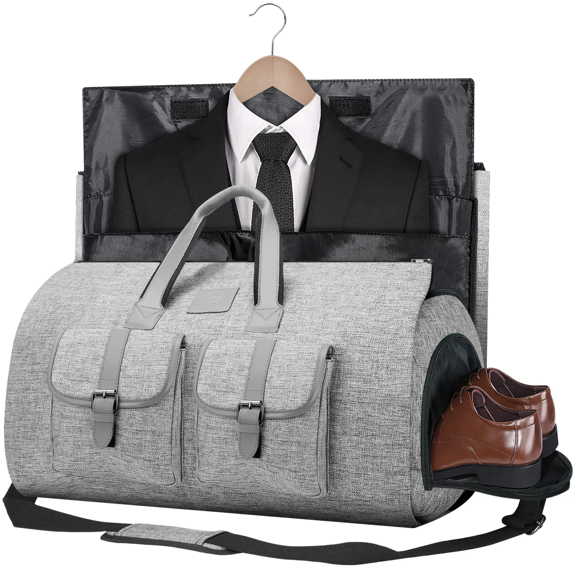 

Carry-On Garment Large Duffel Suit Travel Weekend Flight Strap Shoe Men Women
