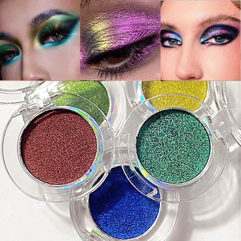 Palette de fards a barrage monochromes cameleon poudre scintillante metallique pigment radieux maquillage brillant pour les yeux cosmetiques