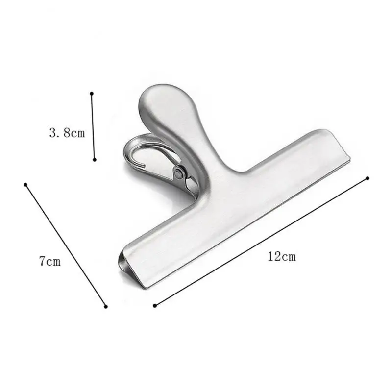 Sealing Clips 1-8PCS Stainless Steel for Food Storage Bag Home Kitchen