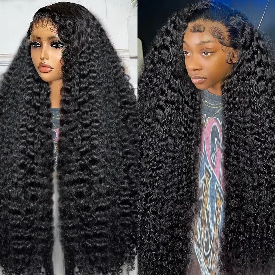 Curly Deep Water Wave Lace Front Wig