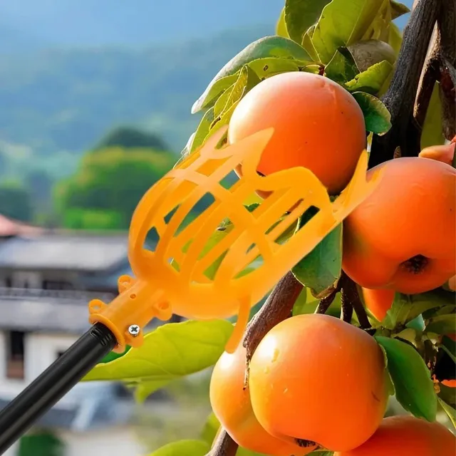 1/5x Fruit Picker High-altitude Fruit Collection Plastic Fruit Picking Device Loquat Bayberry Hand Catcher Tools Gardening Tool 3