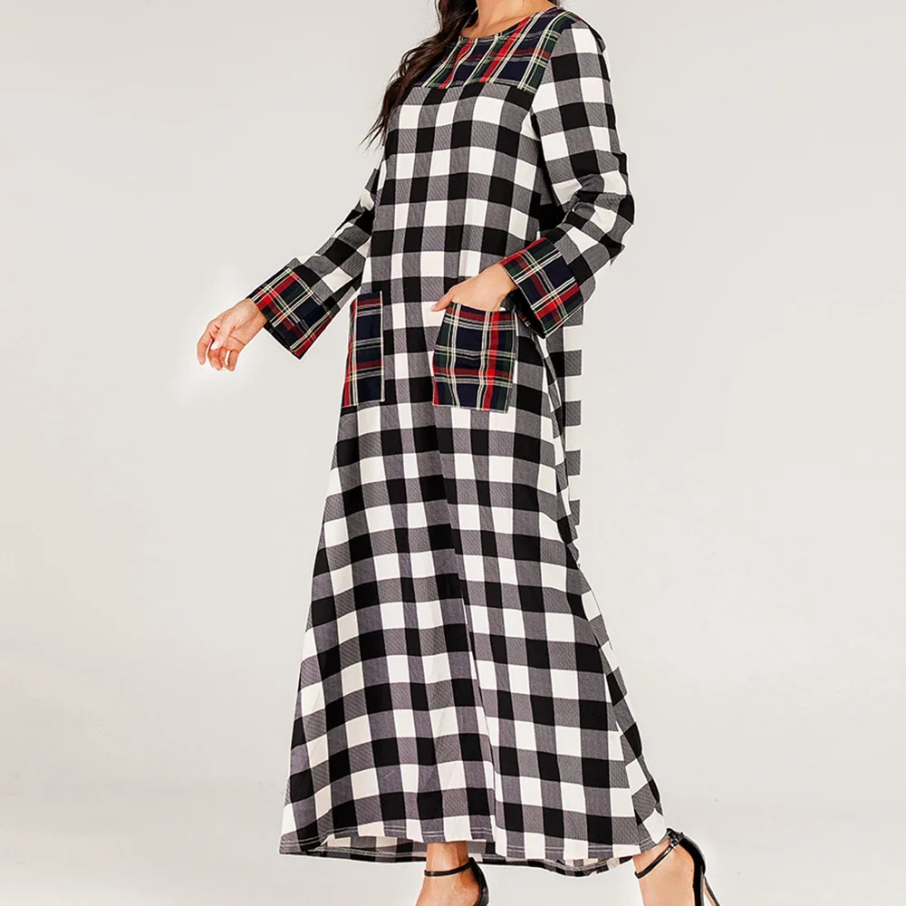 Women Long Dress Fashion Abaya Muslim Islam Arabic Musulmane Middle Eastern Clothing Casual Evening Party Dresses Robe Vestidos