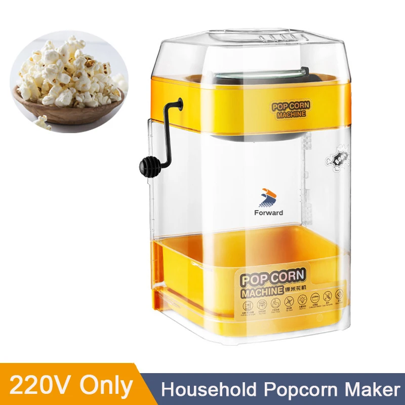 Electric Corn Popcorn Maker Household Automatic Mini Household Popcorn Making Machine DIY Corn Popper Children Gift 220V