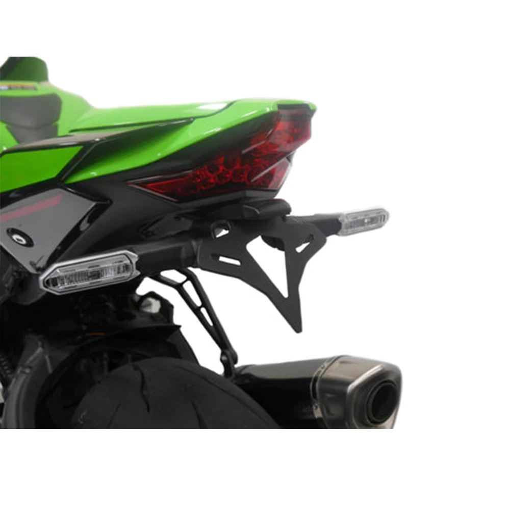 새로운 Kawasaki Ninja ZX-10R ZX10RR 2021-2026 오토바이 리어 숏 테일 스톡 타이디 라이센스 플레이트 홀더 테일스톡 브래킷 키트