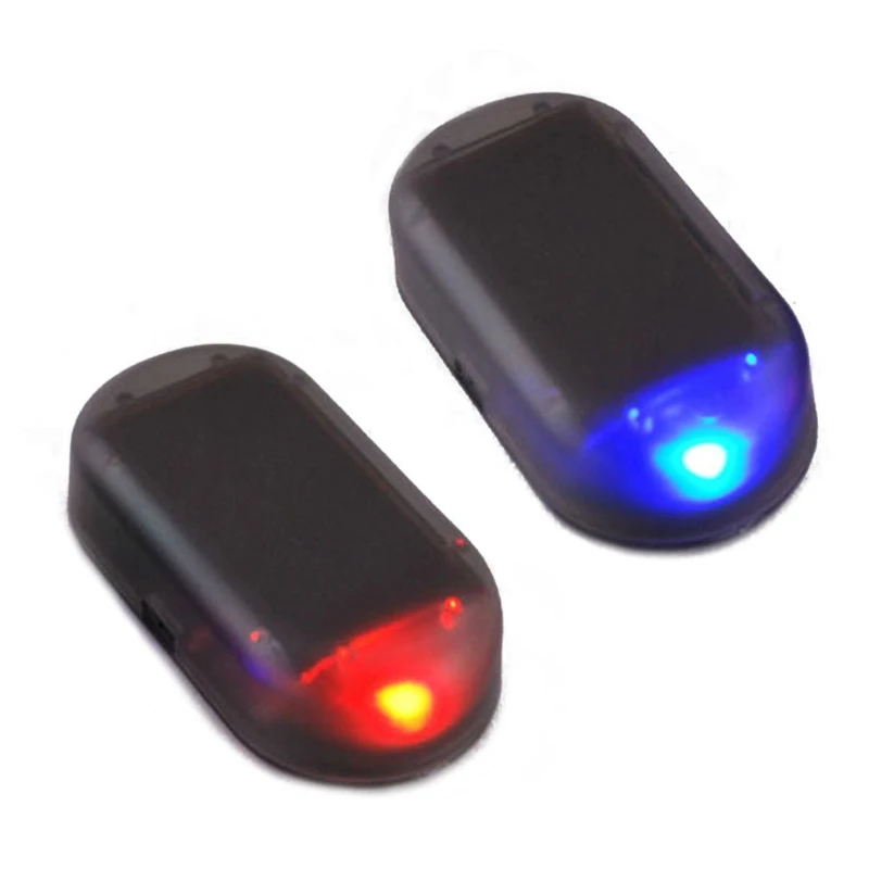 Car Alarm System Solars Powers Dummy Car Alarm LED Light Simulate