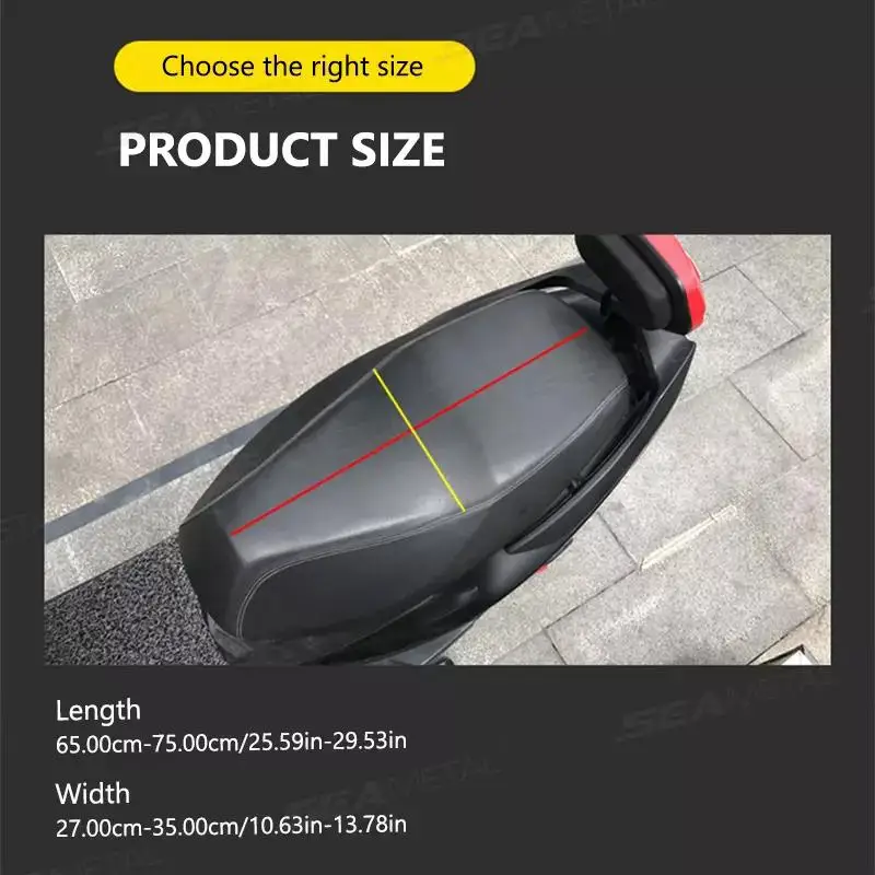 Universal Motorcycle Seat Cover Thickened Velvet Winter Seat Cushion Electric Scooter Protection Cover Moto Parts