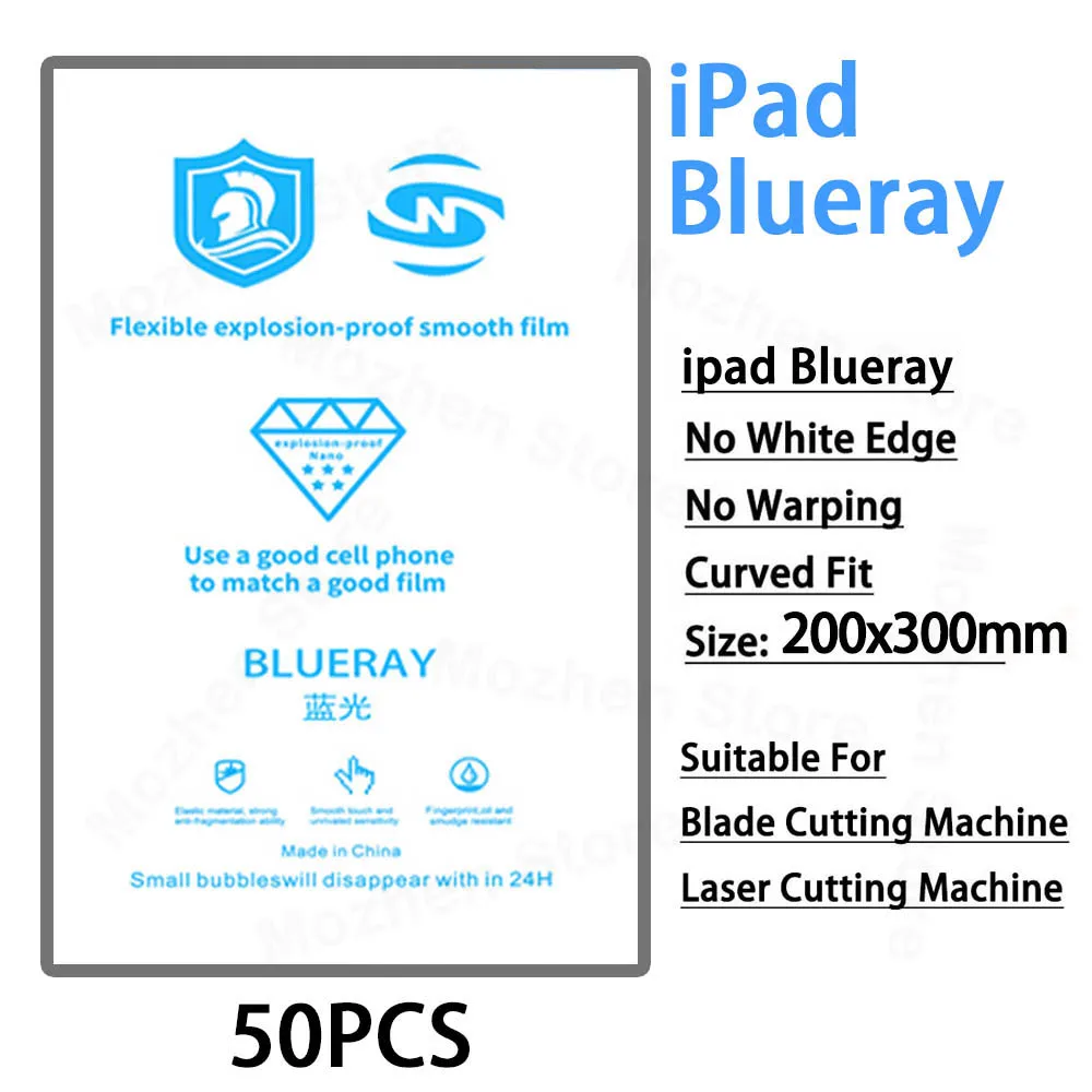 Flexible Hydrogel Film for Cutting Machine for IPAD Tablets Under 11" Full Screen Coverage Auto Repair
