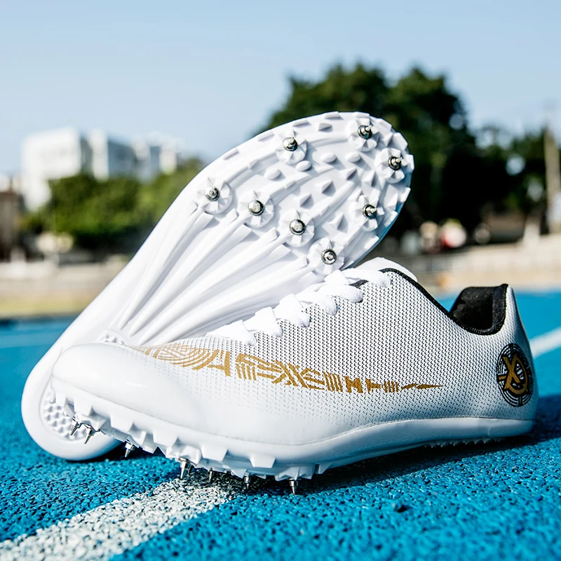 Men Track Field Shoes Women Spikes Sneakers Athlete Running Training Lightweight Racing Match Spike Sport Shoes Size 35-45