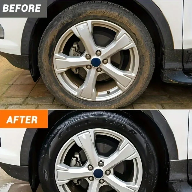 Car Tire Repair Kit & Panel Renewal Wax Coating Agent Car Plastic Back To Black Shine Gloss Long-Lasting Tire Polish Wax 5
