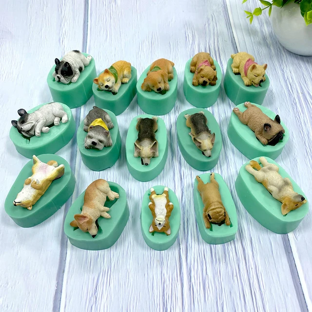 Corgi Silicone Dog Mold Plaster Pet Design Fondant Cake Mold Simulation 3d  Dog Concrete Mold Diy Resin Clay Mold - Baking Mold - AliExpress