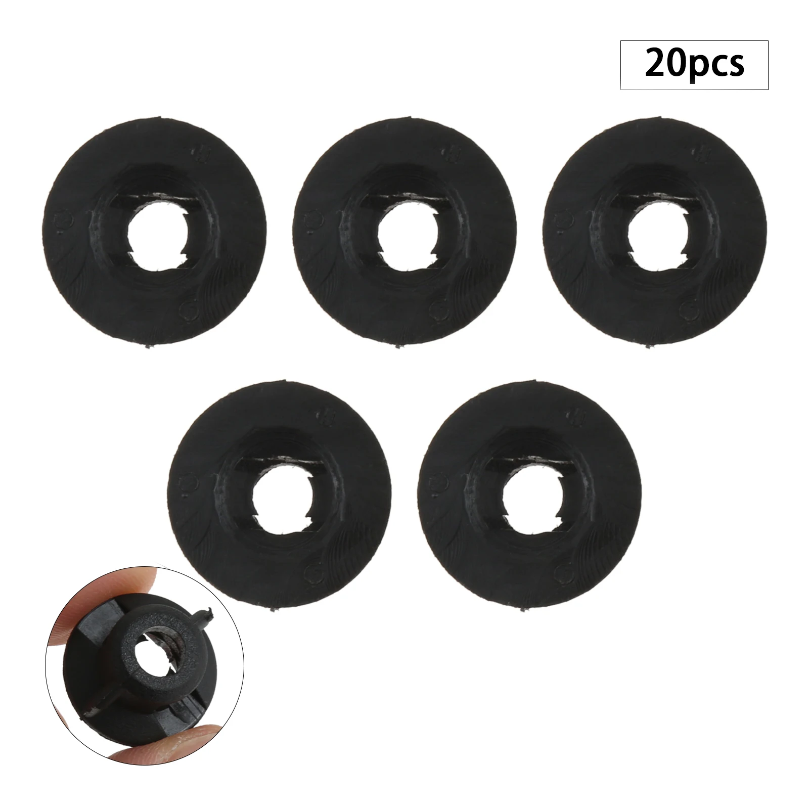 20Pcs 90467-06121 Car Fender Lining Screw Nut Plastic