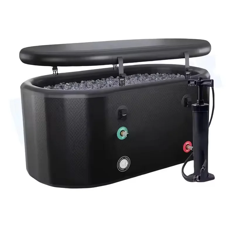 Drop Stitch Inflate Cold Plunge Immersion Bath Tub Sports Recovery Barrel Garden Ice Cryotherapy Bath European Bathtubs For Home 2