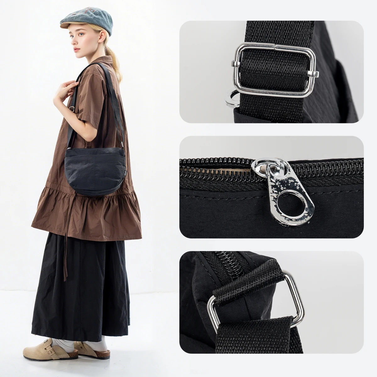 Lightweight Crossbody Bag, Casual Outdoor Cycling Bag, 2025 New Large-Capacity Chest Bag, Men's Shoulder Bag, Women's Backpack, Waist Bag, Trendy Shopping and Playing