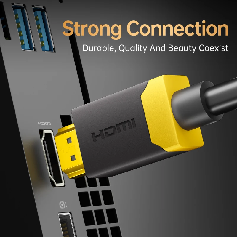 CONNETTORE HDMI 1,5 M ALTA VELOCITA' 4K 1080p 60Hz 10,2 Gbps IN PVC - Foto 2