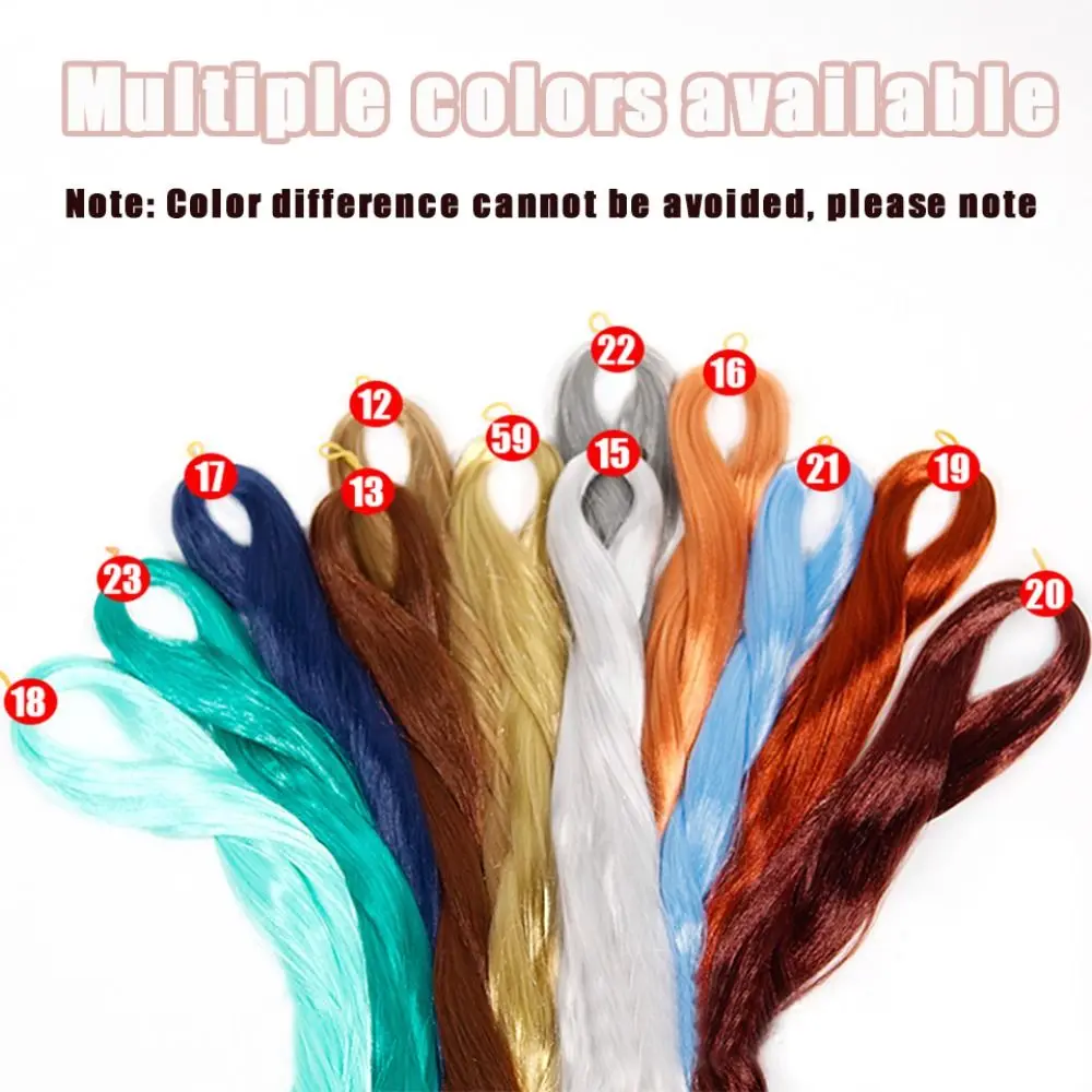 

BJD SD Doll 80CM/40 White Black Hair Row Milk Silk Anti-Mohair Wig Handmade Hook Transplant Material for Girls and Boys Hair