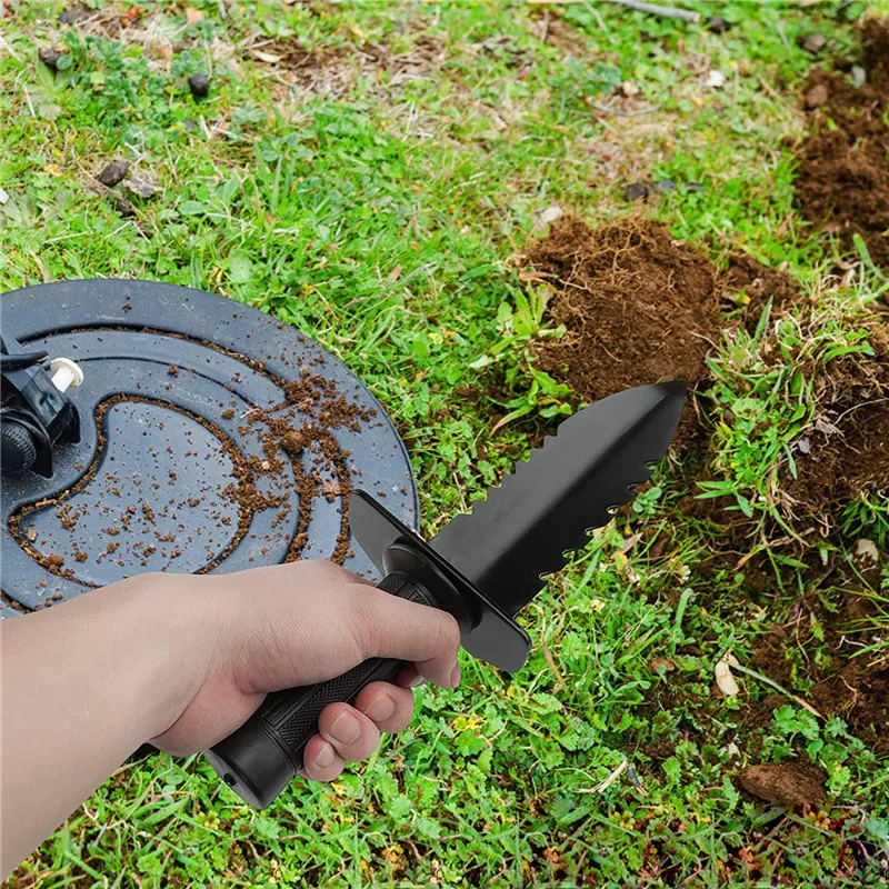 Garden Shovel Multi Tool Weeder Sawtooth Digging Trowel Knife Flower Planting Shovel Garden Rubber Handle Gardening Hand Tools 4