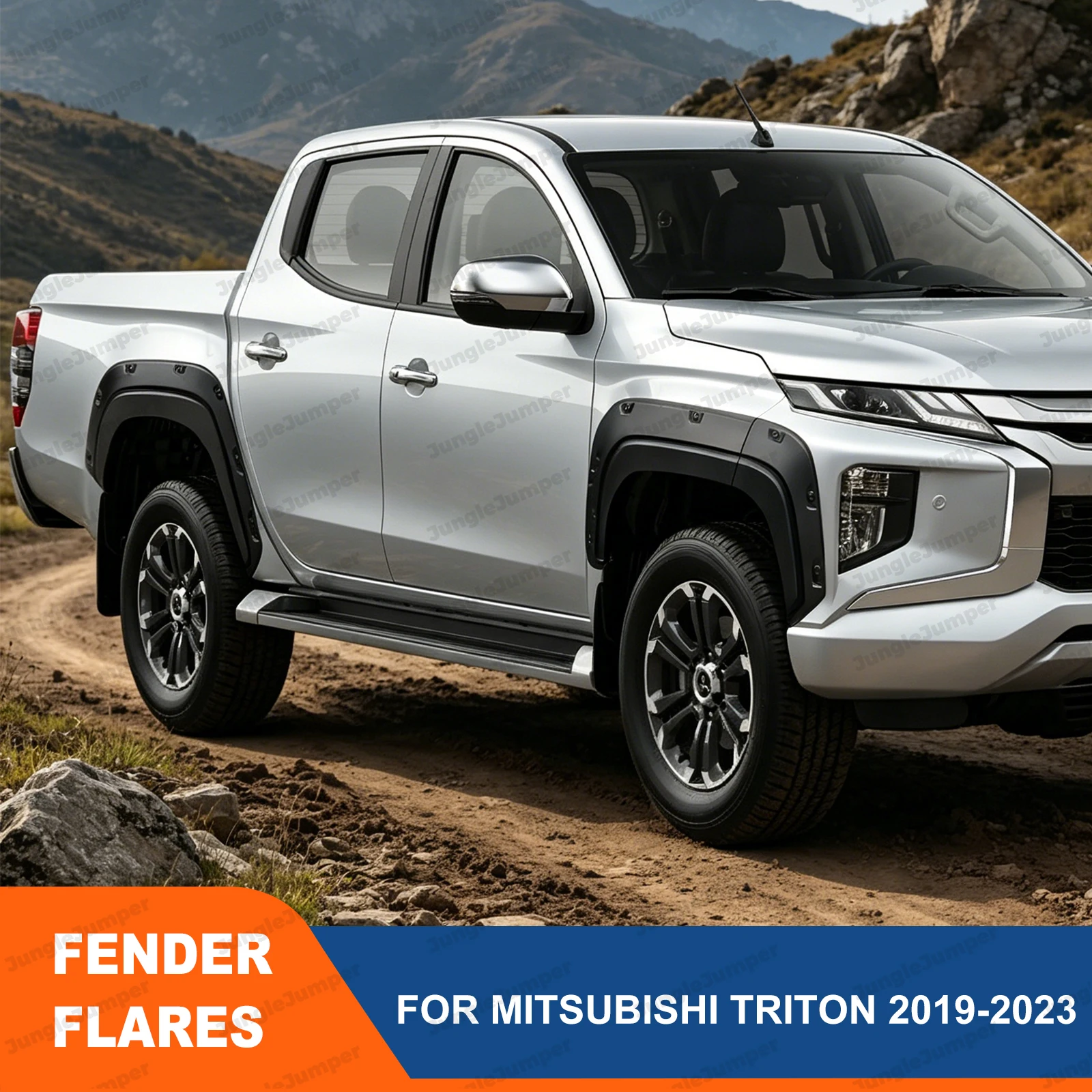 미쓰비시 트라이톤 L200 MR 2019-2023용 포켓 스타일 펜더 플레어 커버 휠..