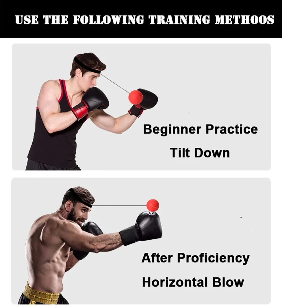 MMA Boxen Speed Ball Kopf-Montiert Pu Punch Sanda Training Hand Auge Reaktion Hause Sandsack Fitness Ausrüstung Gym Muay Thai – Detail 3