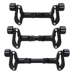 Universal Twin Stroller Connector: Lightweight Adapter for Converting Single Strollers into a Double Stroller (Black)