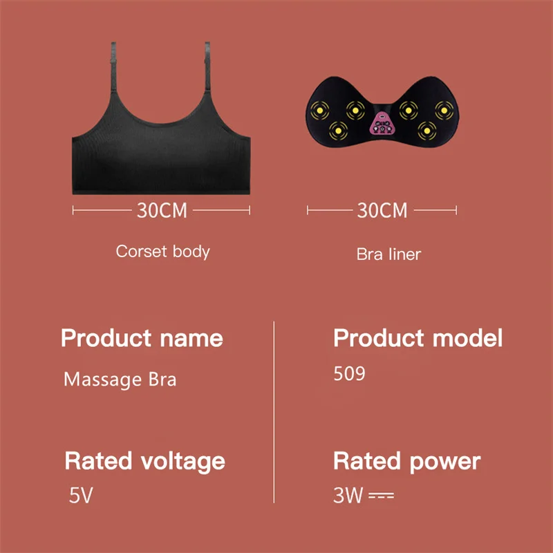 Smart Heating Breast Massager Enlargement Hot Compress Electric Nipple  Massage Sexy Bra Shaping Chest Women Bra Breasts Care - Electric Portabale  Warmer - AliExpress
