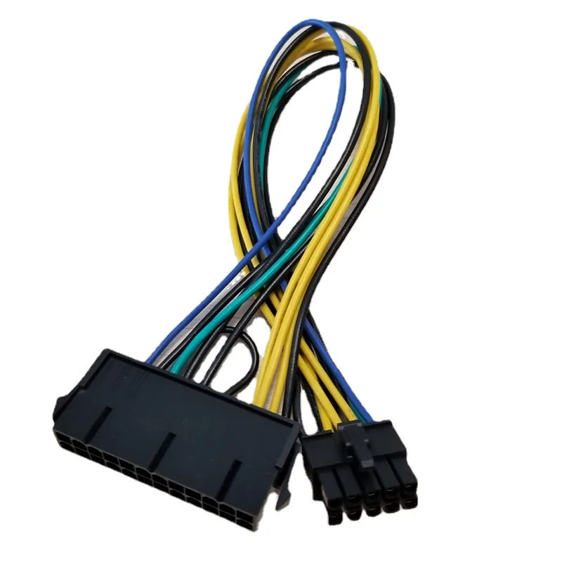 PSU ATX 24Pin Female to 10Pin Male Adapter Convert Power Supply Cable Cord 30cm for Lenovo Motherboard 18AWG