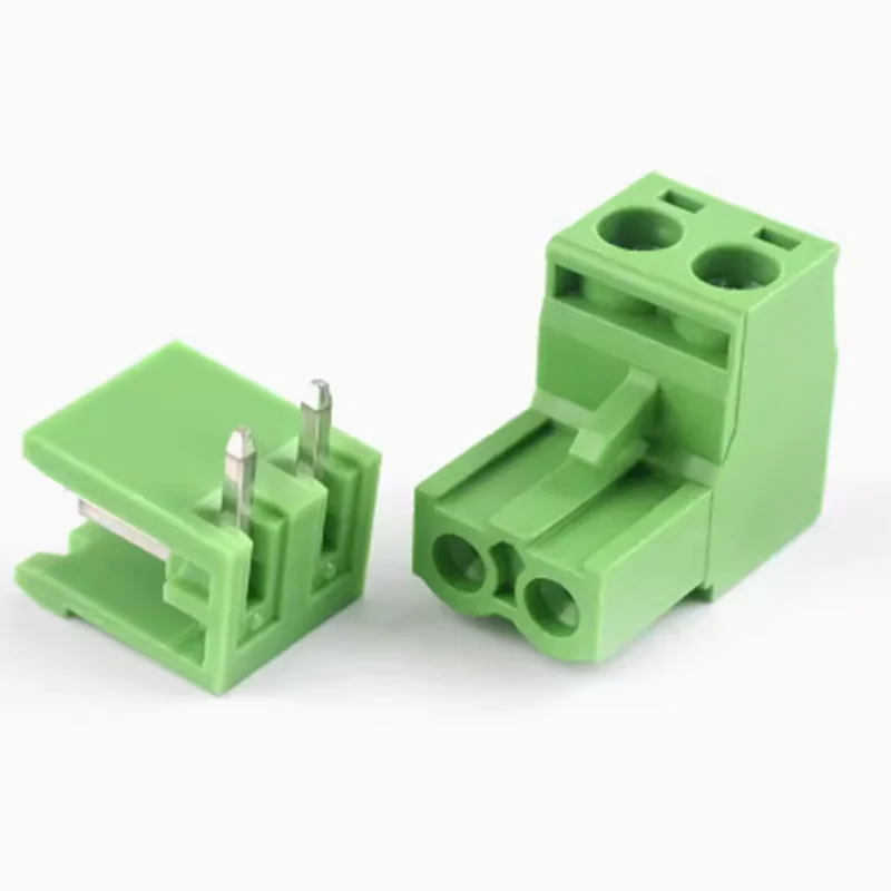 5-Pair 2EDG PCB Screw Terminal Block Connector - Right Angle/Straight Pin Header Plug Socket