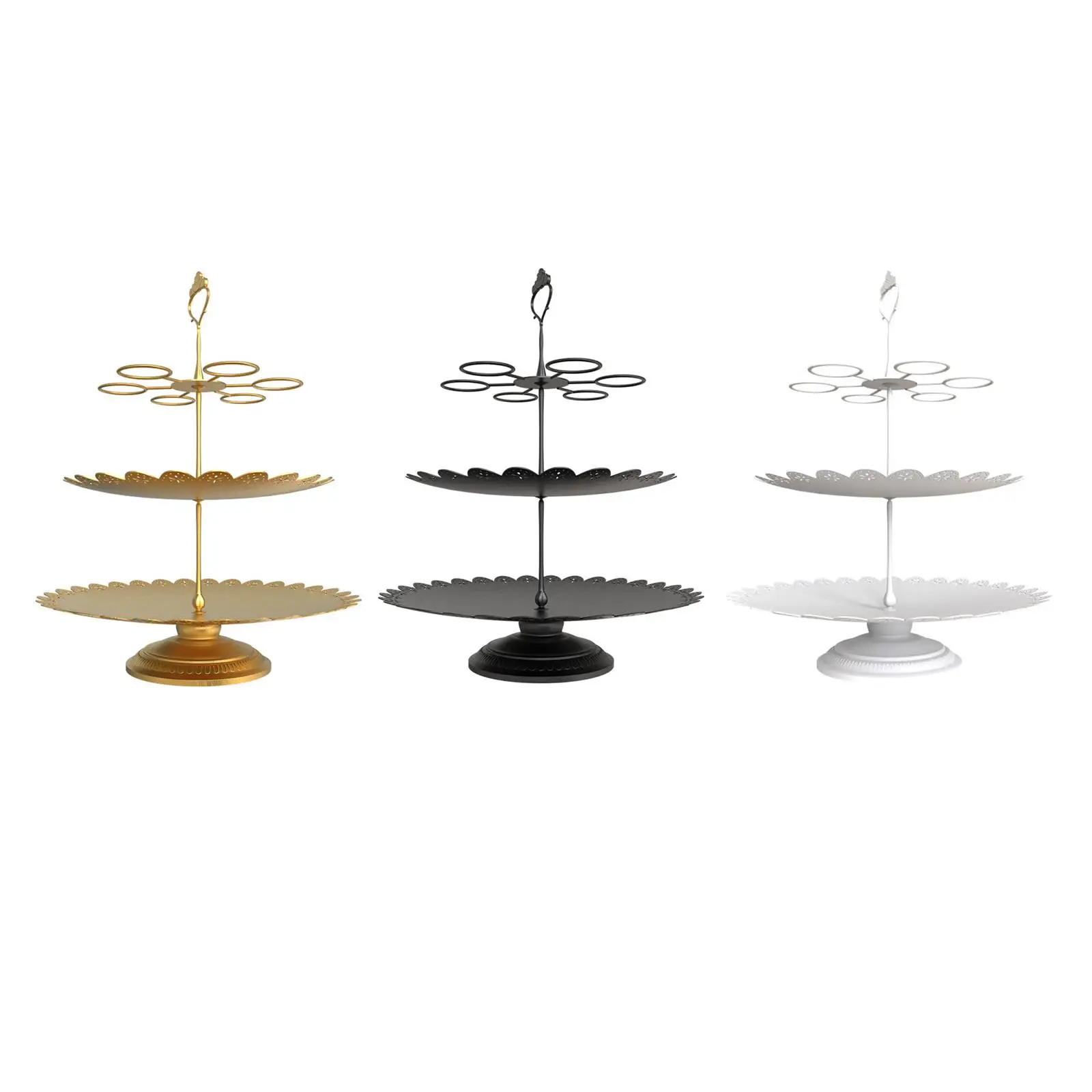 3 Tier Cupcake Stand Pastry Dessert Holder Elegant Dessert Candy Dish Appetizer