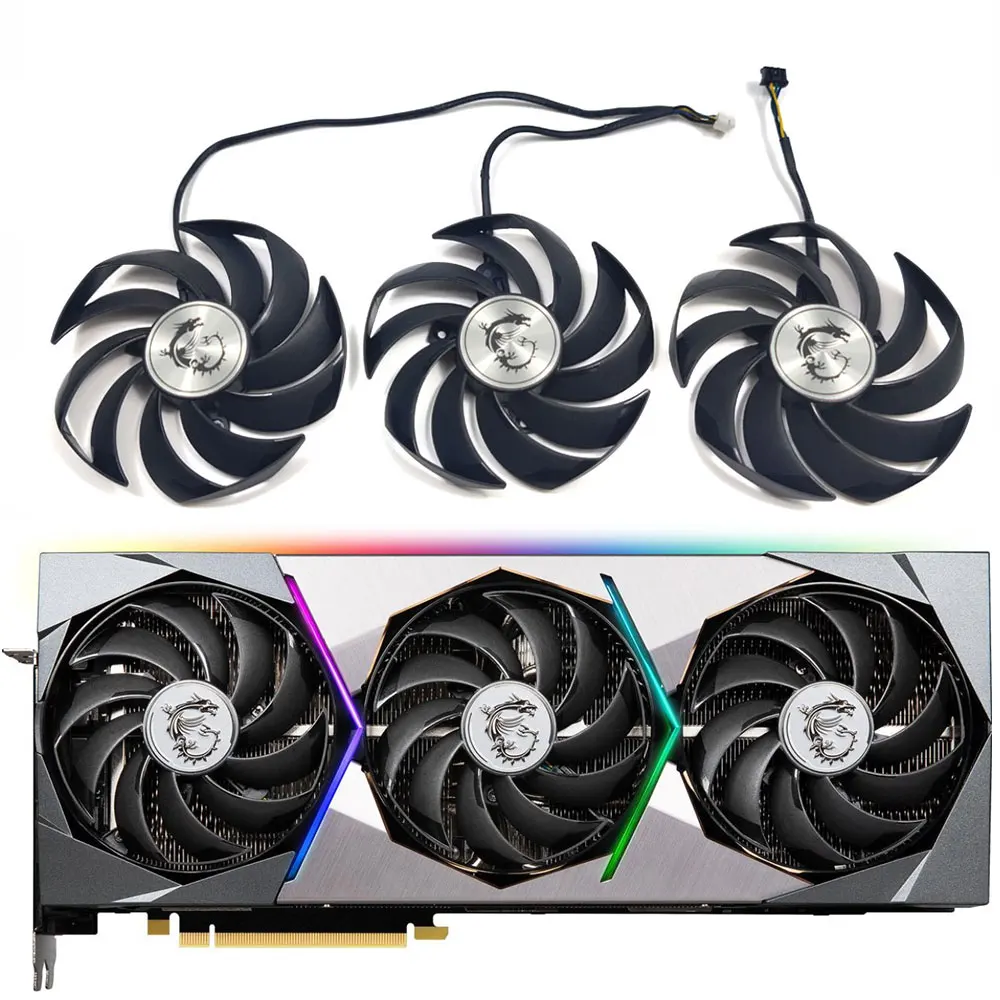 Nuovo Ventilatore Pld10010B12Hh Rtx 3070Ti Suprim X Gpu, Per Msi Rtx 3090Ti 3090 3080Ti 3080 3070Ti 3070 Suprim X Scheda Grafica Ventola Di Raffreddam