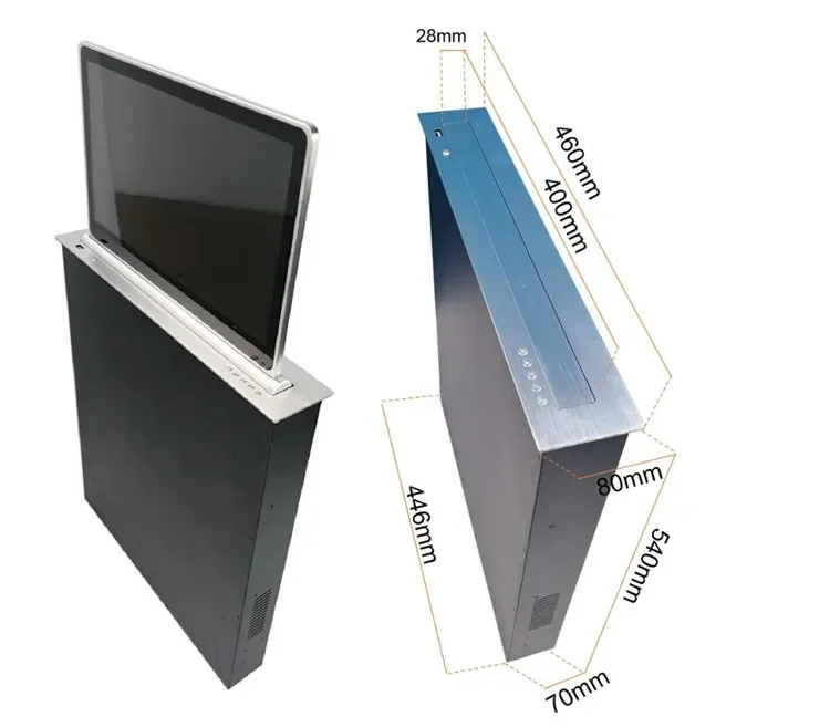 

17.3 Inch FHD Ultra-thin LCD Monitor Screen Motorized Pop Up Lift for Conference room