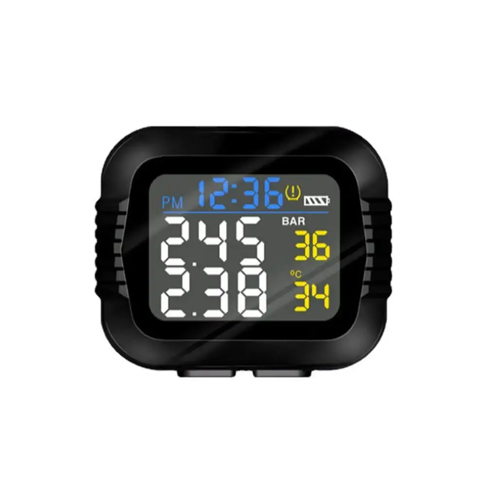 

2023 New120mAh Motorcycle Tire Pressure Monitor Electric Locomotive Monitor External Wireless Tire Pressure Detection System